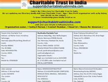 Tablet Screenshot of charitabletrustinindia.com